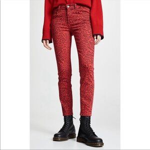 Current/Elliott |NWT Stiletto Leopard Print red Jean💞